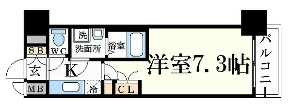 エスリード烏丸五条駅前の物件間取画像